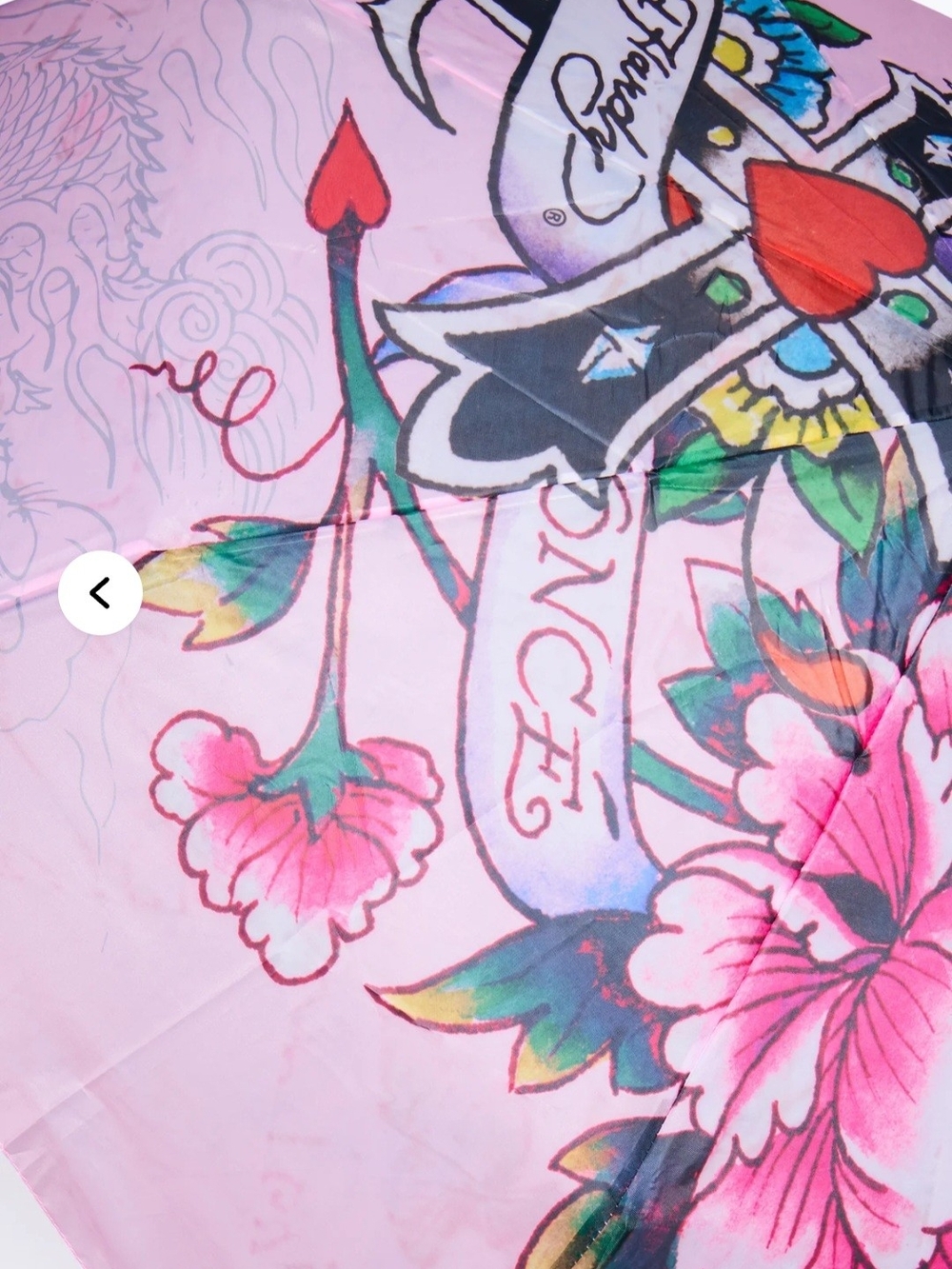 Ed Hardy Skull & Roses Umbrella - Picture 3 of 6